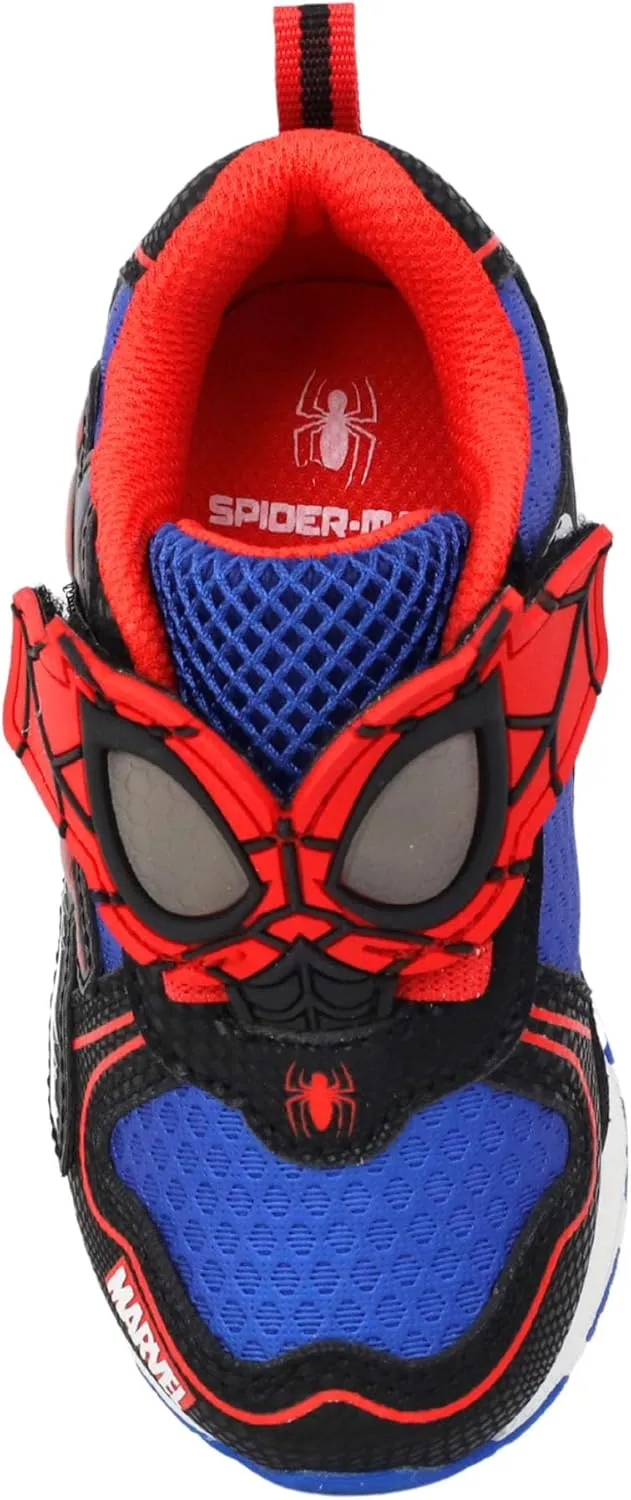 Spiderman Boys Lightup Sneakers Shoes for Kids Sizes 5-13