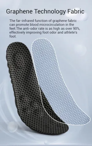Sports Insoles for Men, Strong Deodorant Foot Pads, Shock-Absorbing Inner Soles, Running Shoe Inserts