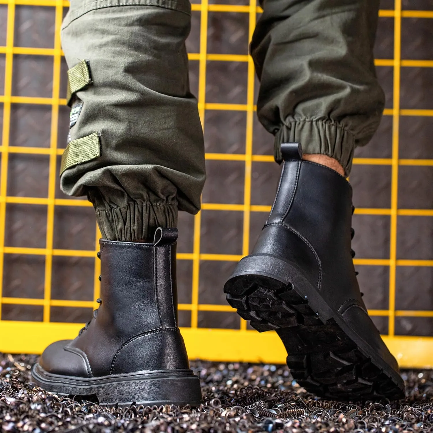Steel Toe Boots for Women Men, Waterproof Lightweight Safety Work Boots Durability Composite toe Construction Shoes with 6"