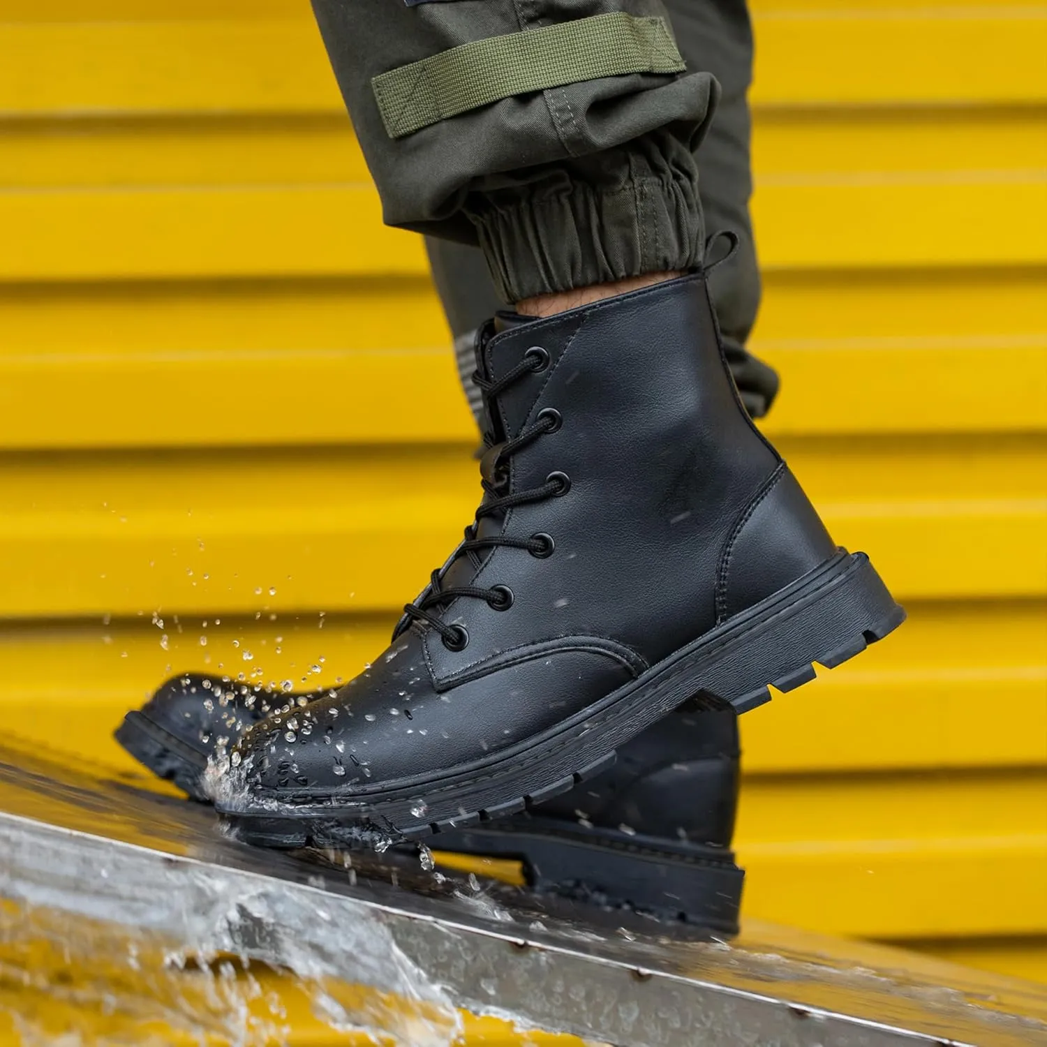 Steel Toe Boots for Women Men, Waterproof Lightweight Safety Work Boots Durability Composite toe Construction Shoes with 6"