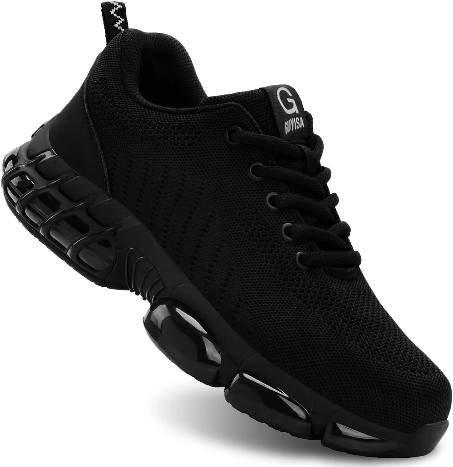 Steel Toe Shoes for Men Lightweight Work Shoes Safety Shoes Air Cushioned Steel Toe Sneakers Indestructible Steel Tennis Toe Shoes Construction Industrial Work Safety Sneakers