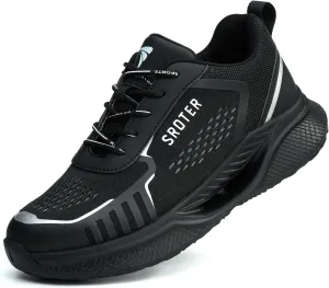 Steel Toe Shoes for Men Women Non Slip Safety Work Shoes Lightweight Composite Toe Shoes Puncture Proof Steel Toe Sneakers Safety Shoes Indestructible Construction Work Sneakers