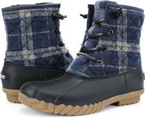 STQ Duck Boots for Women Waterproof Winter Boots Quilted Snow Boots