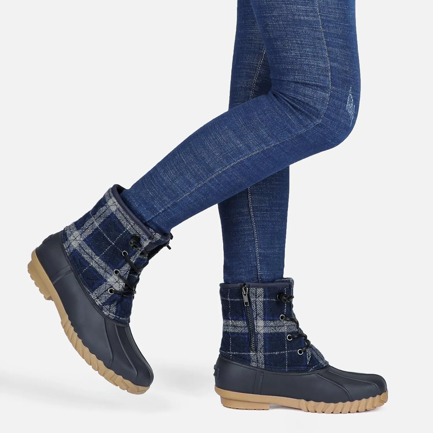 STQ Duck Boots for Women Waterproof Winter Boots Quilted Snow Boots