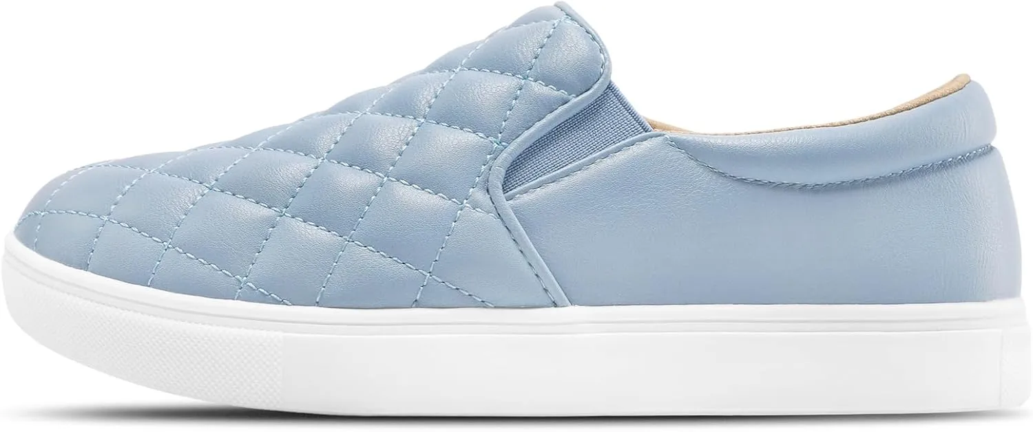 STQ Loafers for Women Memory Foam Slip On Sneakers EleeS Quilted 1.0 Comfort Fall Shoes