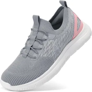 STQ Women Walking Shoes with Arch Support Comfort Lightweight Slip on Sneakers