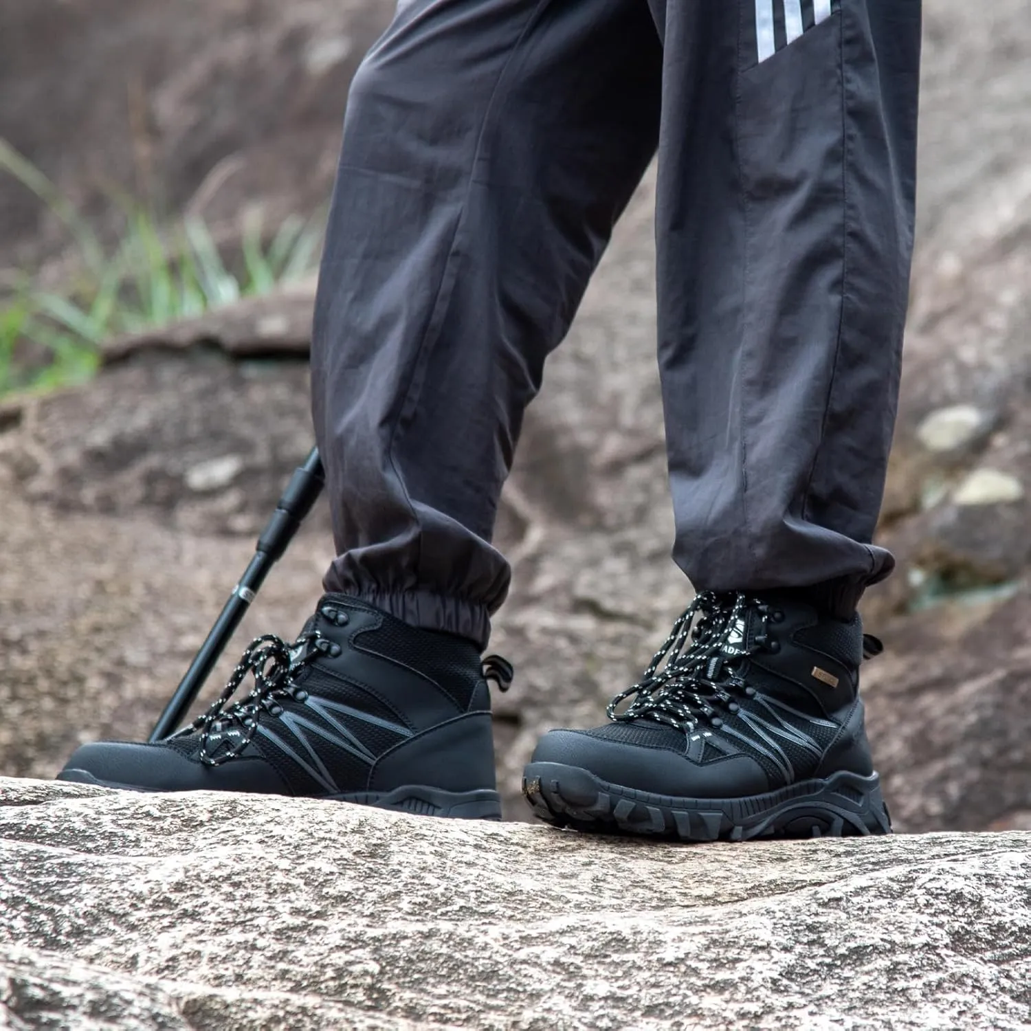SUADEX Steel Toe Boots for Men Work Safety Indestructible Boots for Women Construction Shoes Composite Toe