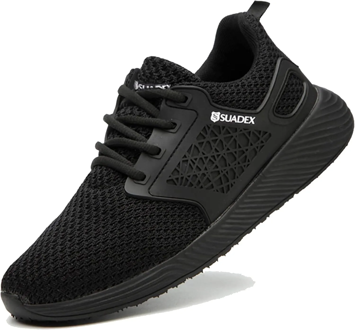 SUADEX Steel Toe Shoes for Men Women Lightweight Safety Work Sneakers for Construction Indestructible Breathable