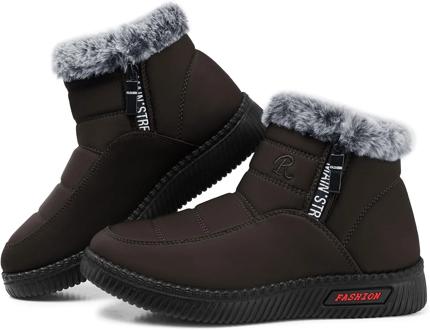 TEMOFON Womens Snow Boots Winter Warm Ankle Boots Waterproof Outdoor Fur Lined Shoes for Women