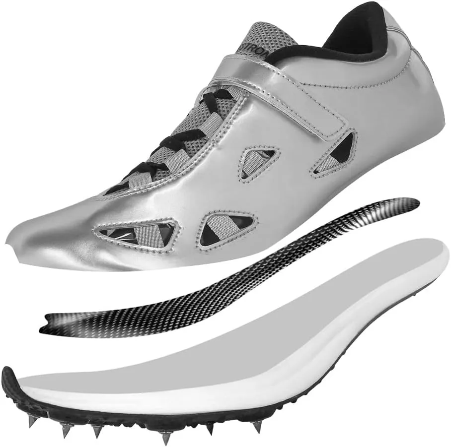 THESTRON New Track Spikes Shoes Men Women Kids Track and Fields Sneakers Athletics Spikes Sprint Shoes Professional Track Running Racing Shoes Youth Jumping Sneakers with Spikes