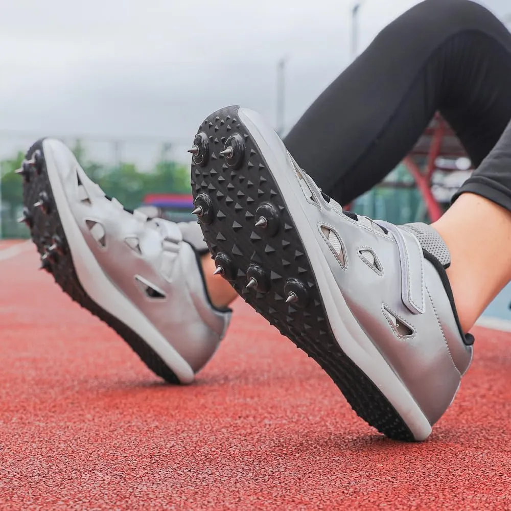 THESTRON New Track Spikes Shoes Men Women Kids Track and Fields Sneakers Athletics Spikes Sprint Shoes Professional Track Running Racing Shoes Youth Jumping Sneakers with Spikes