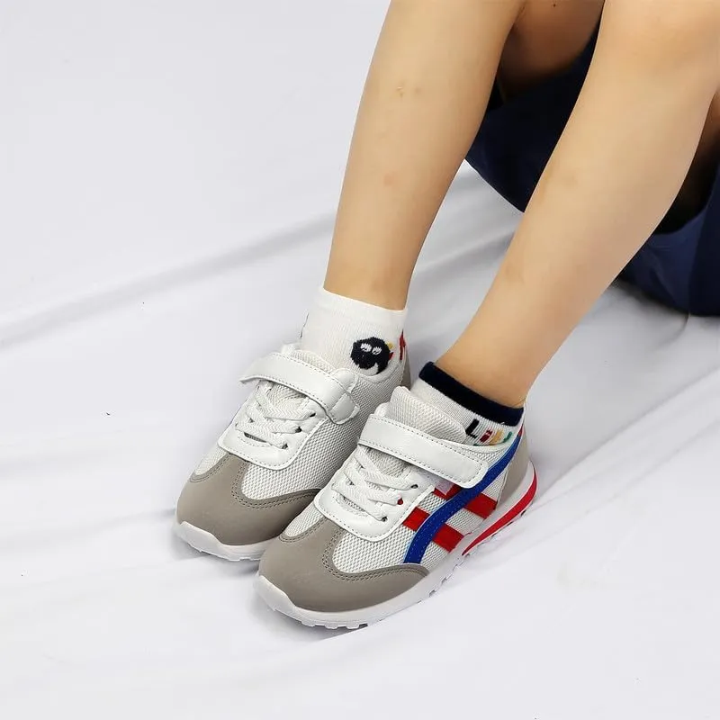 Toddler Boys Girls Slip On Canvas Sneakers Cartoon Dinasour Printed Little Kid Unisex Adjustable Strap Walking Shoes Lazy Shoes with Hook and Loops