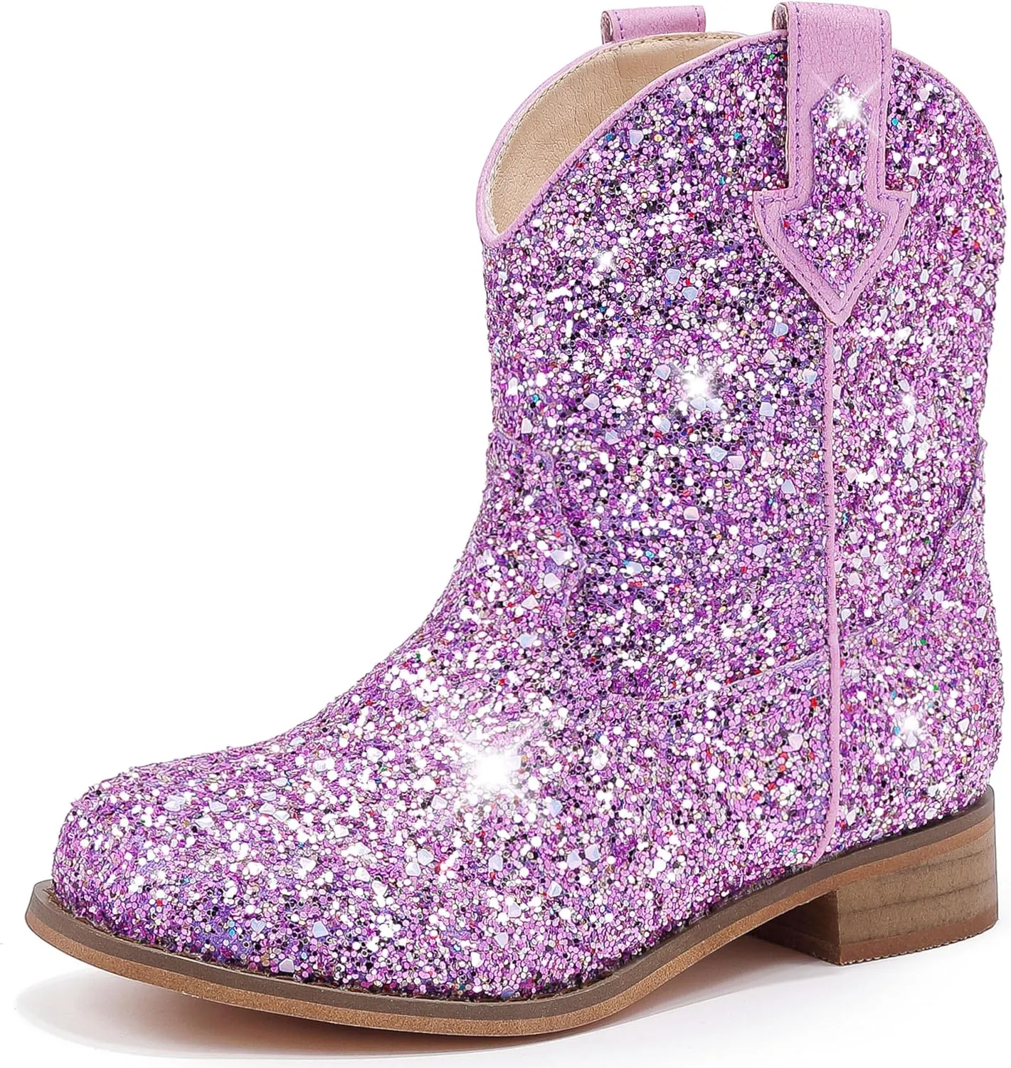 Toddler Girls Cowgirl Boots Western Glitter Cowboy Boot Ankle Boots Little Kids Big Kid Horse Riding Shoes Party Birthday Dress Up