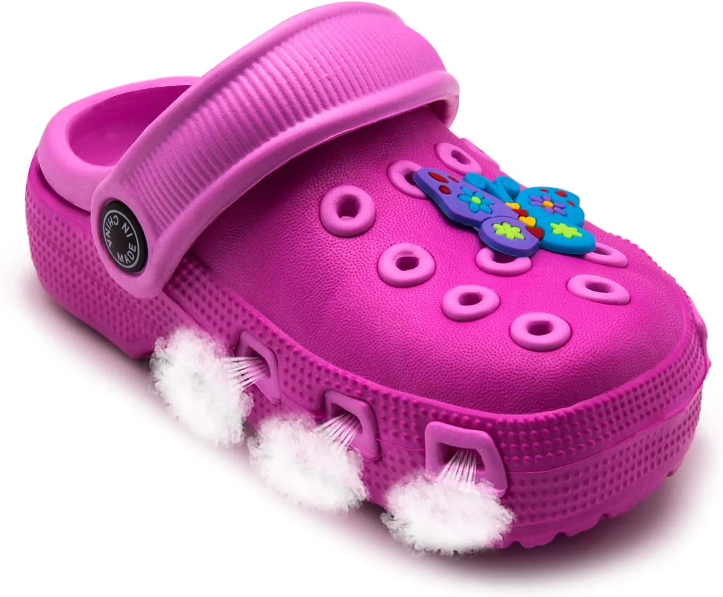 Toddler Little Kids Clogs Slip On Girls Boys Garden Clogs Summer Non-Slip Lightweight Slide Sandals Shoes Pool Shower Beach Slippers