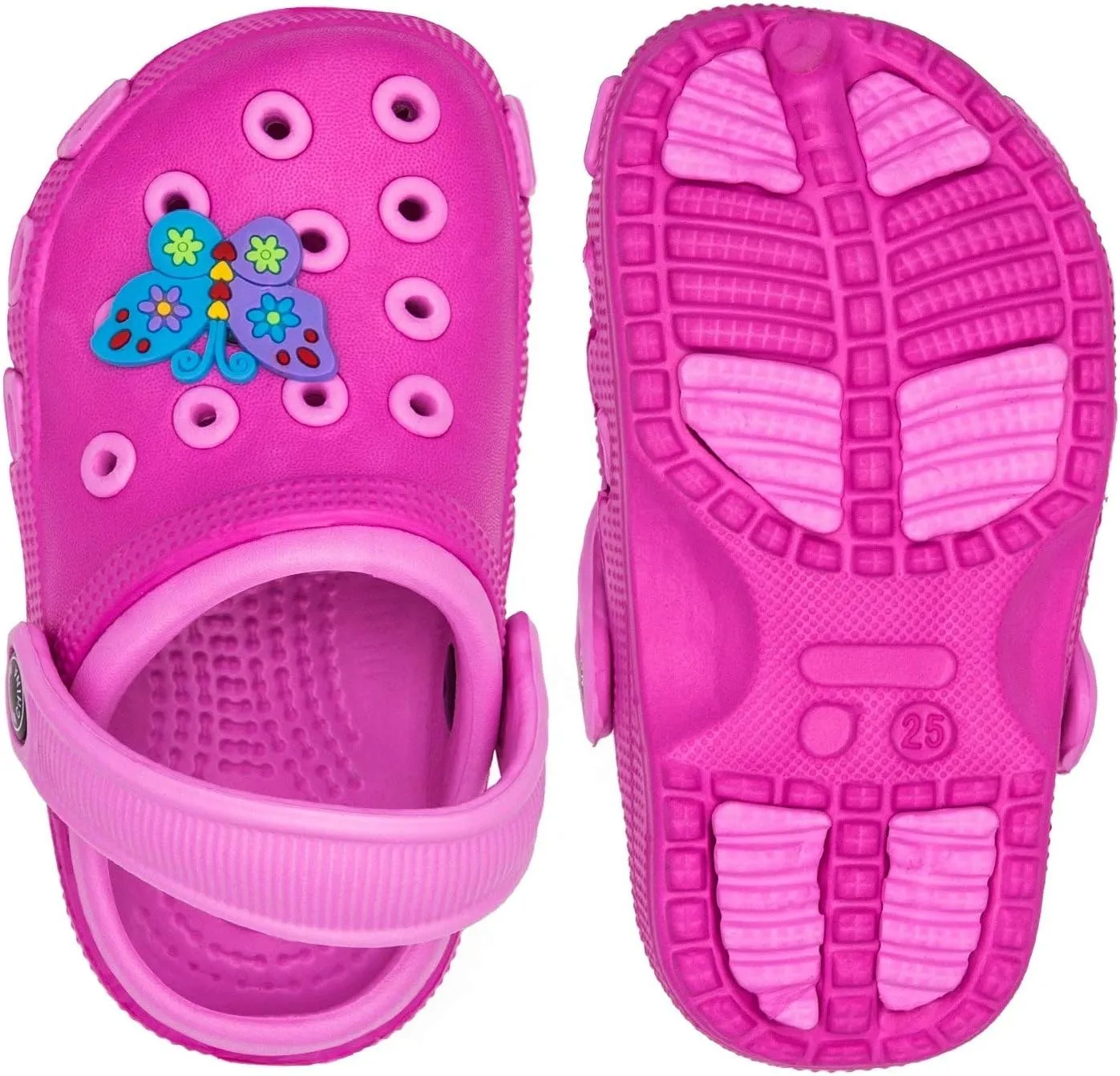 Toddler Little Kids Clogs Slip On Girls Boys Garden Clogs Summer Non-Slip Lightweight Slide Sandals Shoes Pool Shower Beach Slippers