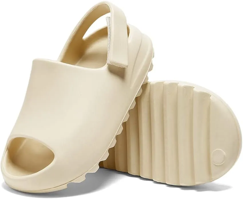 Toddler Little Kids Slides Sandals, Kid Summer Slip On Slides Sandals,Slippers with Strap Anti-slip Water Shoes，Indoor Outdoor Lightweight Slippers Sandals for Boys and Girls