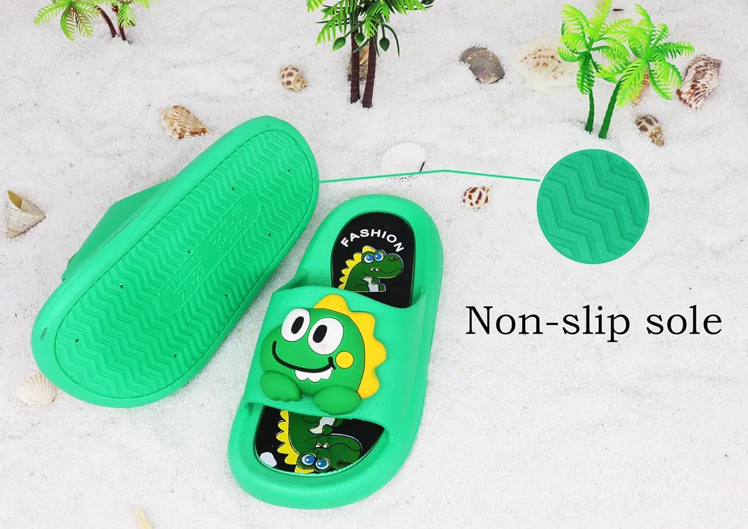 Toddler Little Kids Slides Sandals Unicorn Shark Bunny Beach Pool Shower Slides Anti-Skid Home Bath Slippers Cute Summer Outdoor Shoes for Girls and Boys