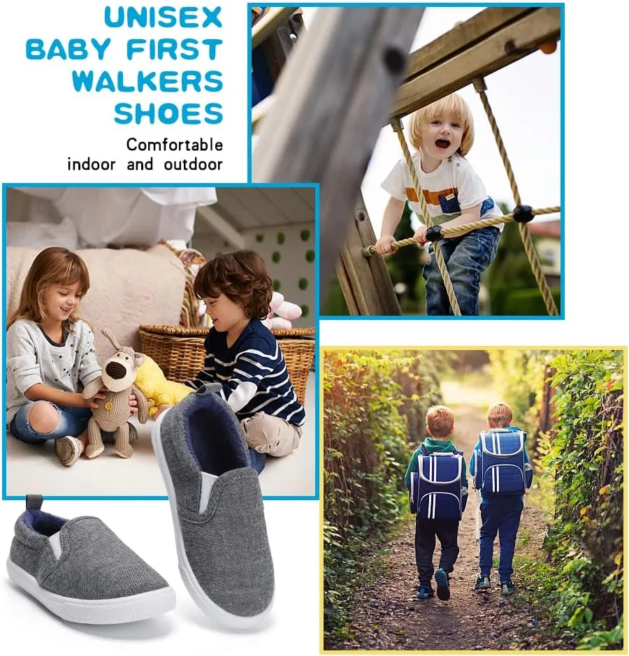 Toddler Slip on Shoes Girls & Boys Canvas Loafers Shoes