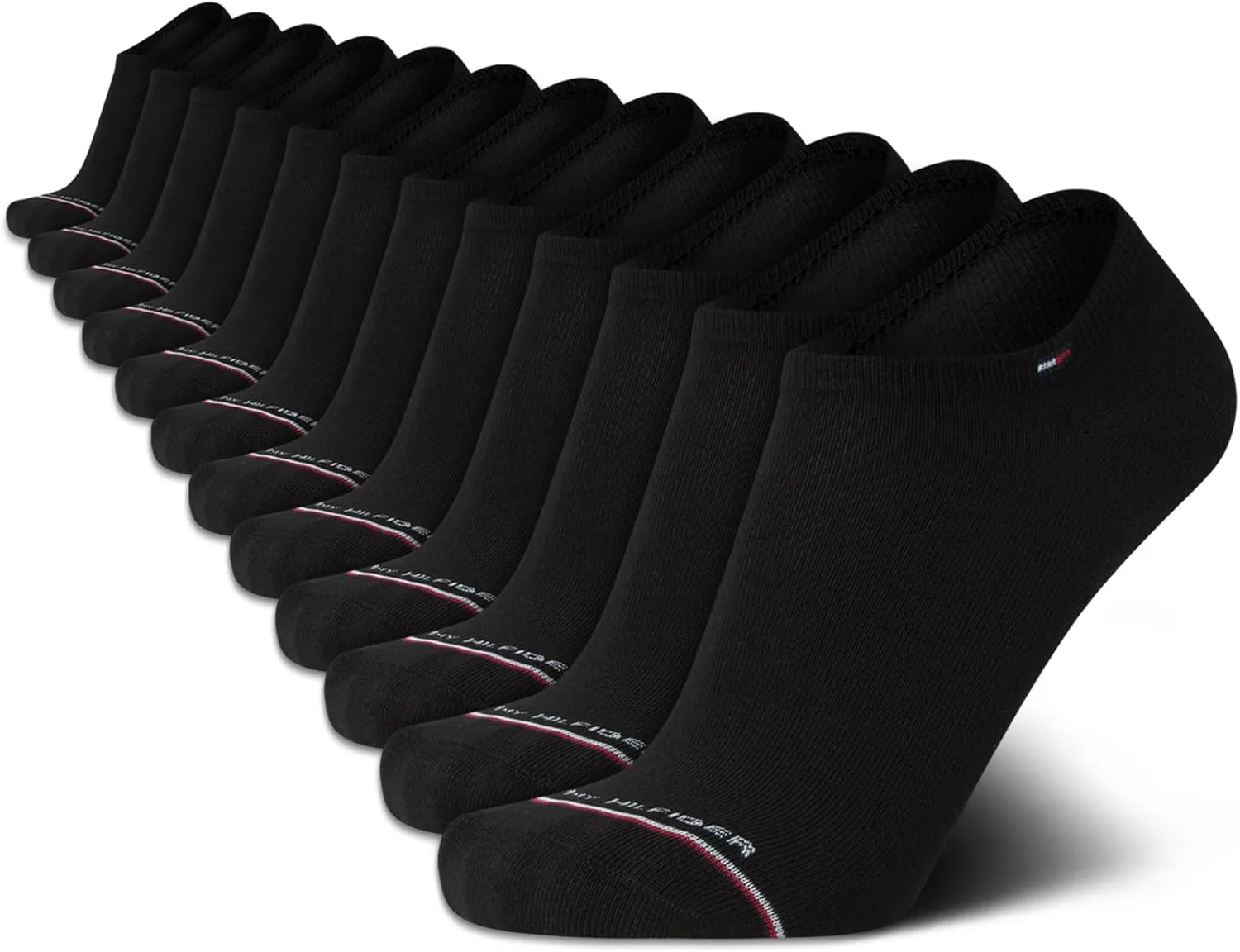 Tommy Hilfiger Men's Socks - 12 Pack Cushion Comfort Athletic Low Cut No Show Ankle Socks (Shoe Size 7-12)