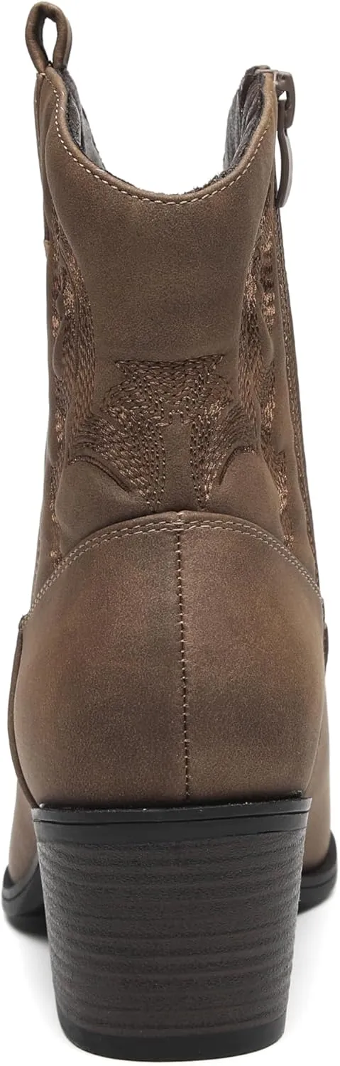 TYNDALL Women's Ankle Boots Western Wear Fashion Cowboy Boots for Women