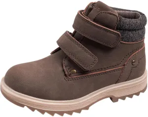 TZJS Kids' Hiking Work Boots for Boys Girls, Waterproof Outdoor Ankle Boots with Hook and Loop