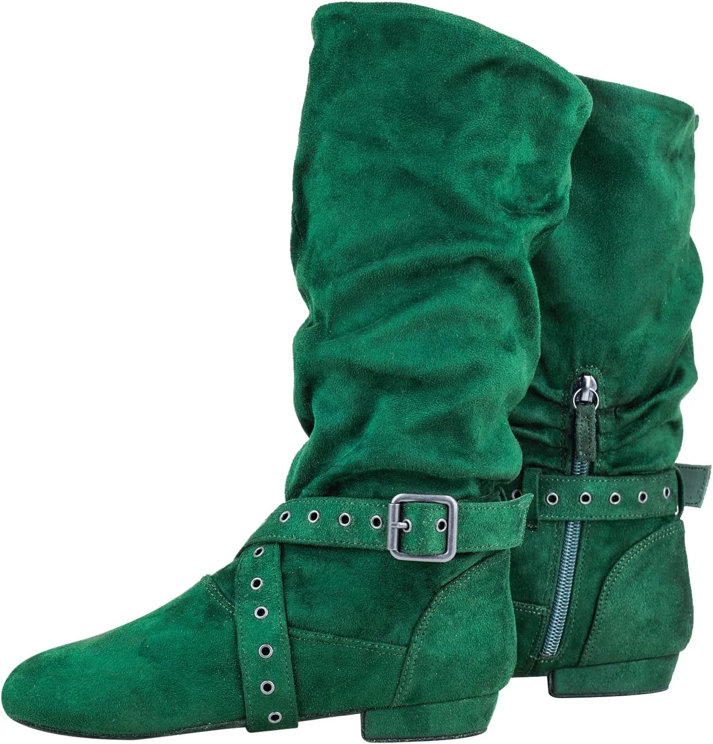 Urban Step Dance Line Shoes Suede Sole Boot Step Women Latin Dance Boots Salsa Shoe Long Warm Up Line Shoes West Coast Swing Dance Boots