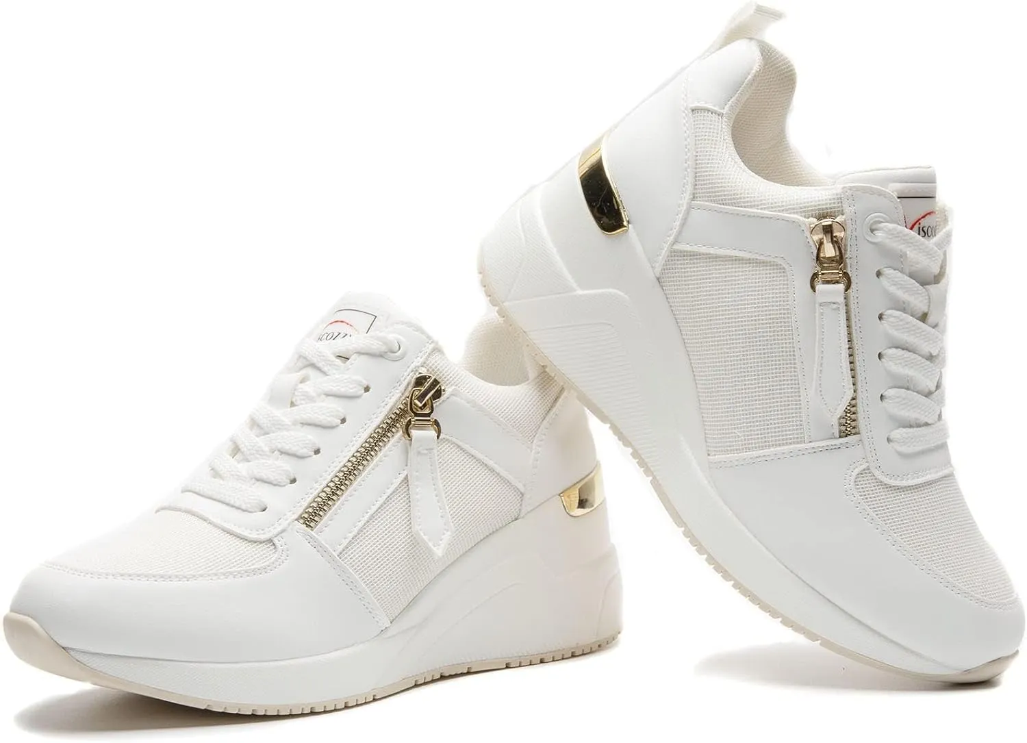 Viscozzy High Heel Wedge Sneakers for Women