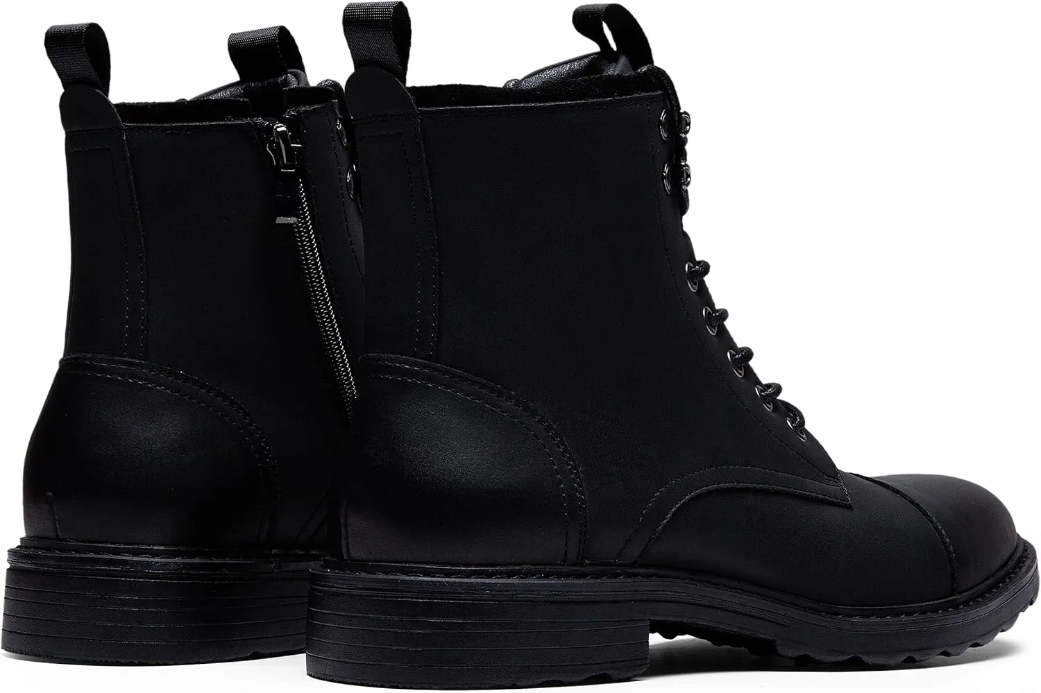 Vostey Mens Boots Motorcycle Casual Boots for Men Zipper Fashion Chukka Boots Mens