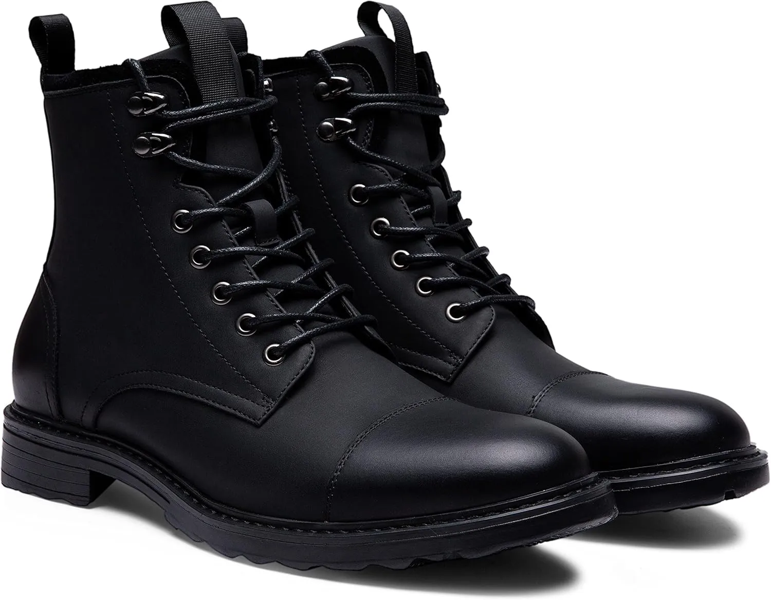Vostey Mens Boots Motorcycle Casual Boots for Men Zipper Fashion Chukka Boots Mens