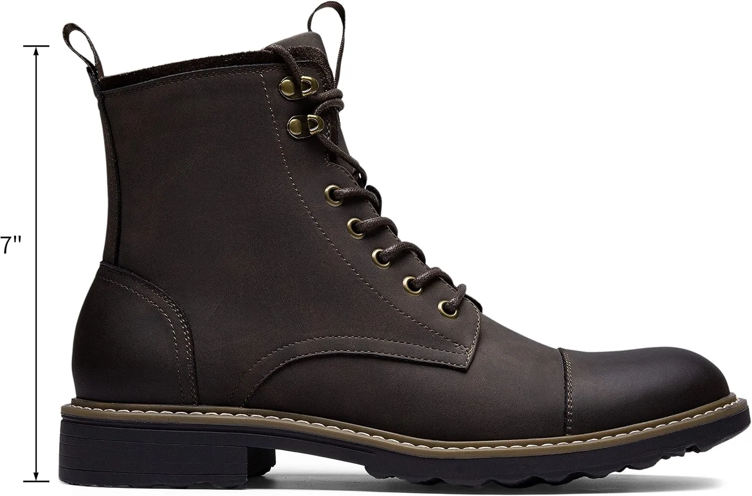 Vostey Mens Boots Motorcycle Casual Boots for Men Zipper Fashion Chukka Boots Mens