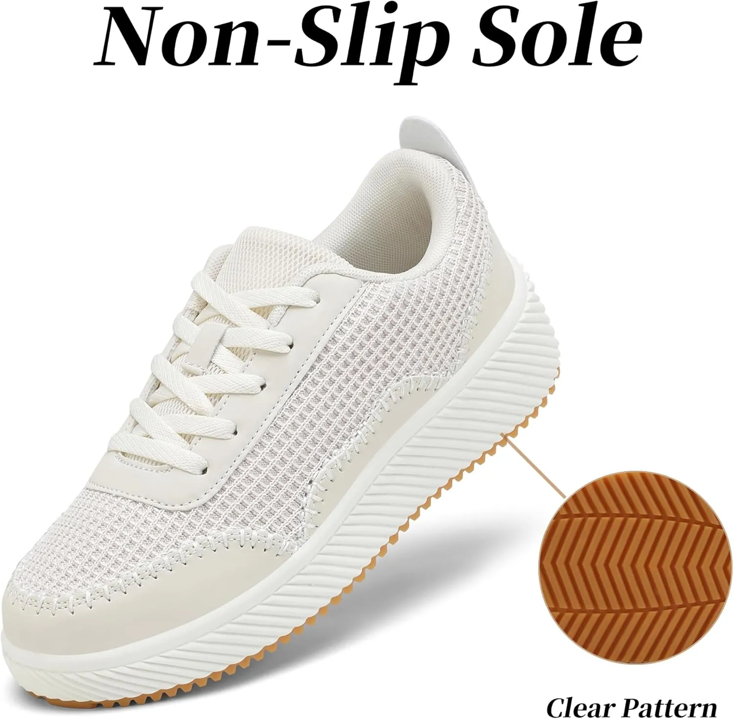 VZQ Platform Sneakers for Women,Comfortable Low Top Braided Womens Chunky Sneakers Casual Classic Tennis Shoes for Walking