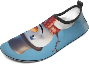 Water Shoes for Women Men Quick-Dry Aqua Socks Swim Pool Barefoot Shoes Snowman's Embrace Beach Shoes, Style-4