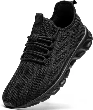 WCIDFY Mens Running Shoes Mesh Breathable Tennis Shoes Lightweight Walking Sneakers Comfortable for Gym