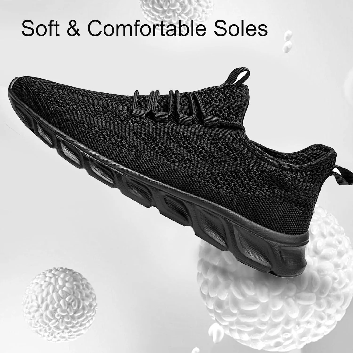 WCIDFY Mens Running Shoes Mesh Breathable Tennis Shoes Lightweight Walking Sneakers Comfortable for Gym