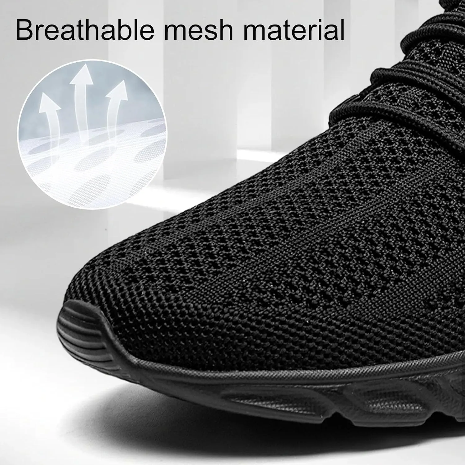 WCIDFY Mens Running Shoes Mesh Breathable Tennis Shoes Lightweight Walking Sneakers Comfortable for Gym