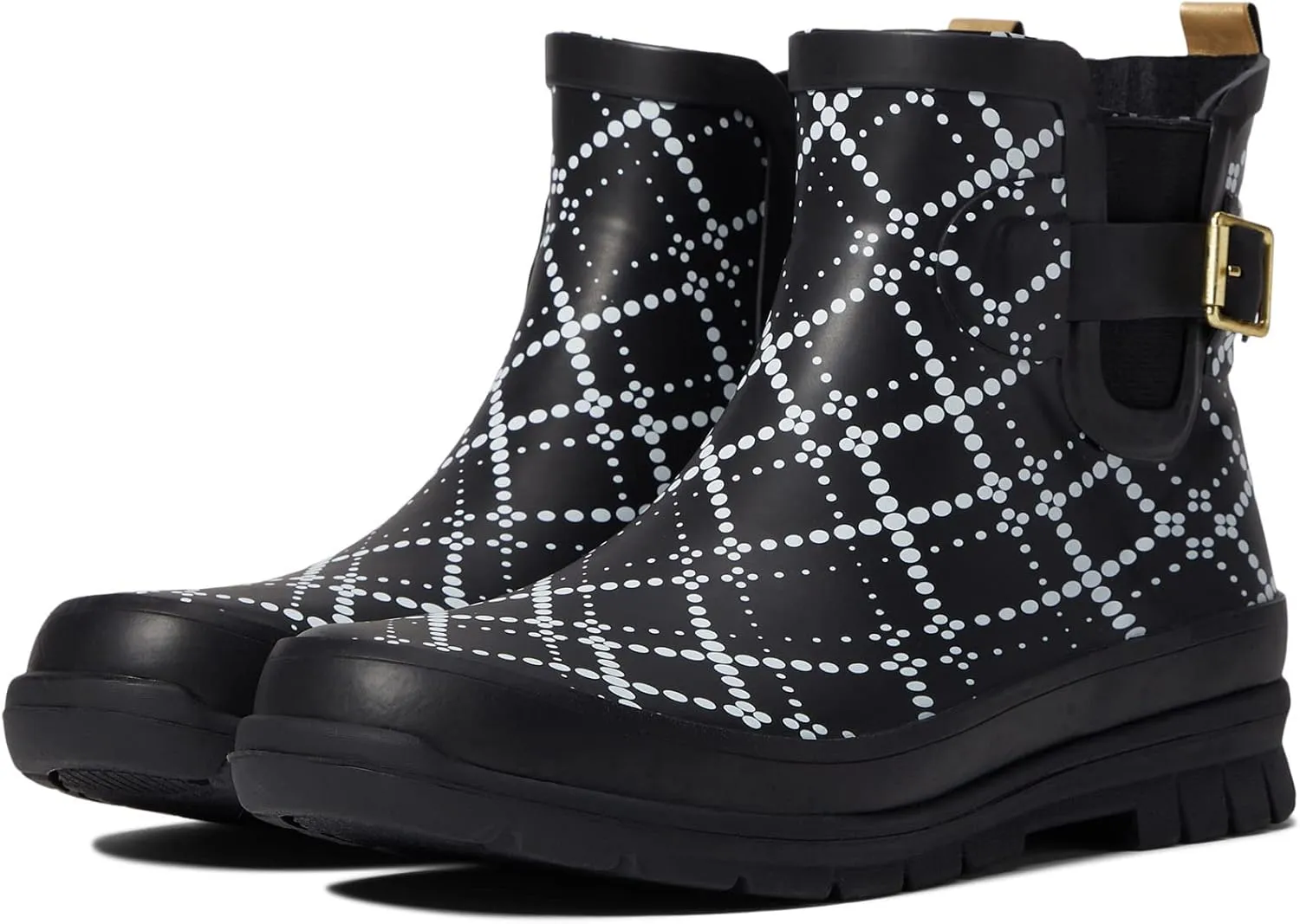 Western Chief Women's Chelsea Boots Rain, Dot Plaid, 9