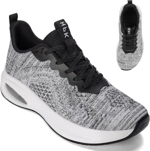 Wide Toe Box Shoes Women Air Cushion Running Shoes Extra Wide Width Sneakers Ultra Light Tennis Arch Support Walking Diabetic Plantar Fasciitis Athletic