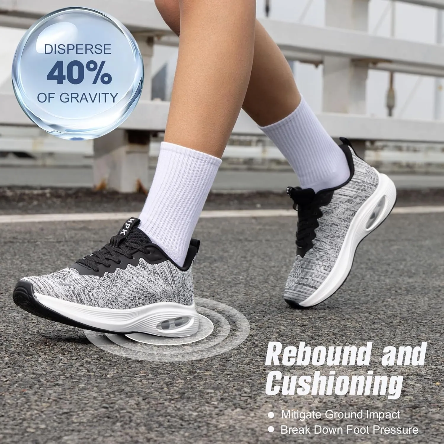 Wide Toe Box Shoes Women Air Cushion Running Shoes Extra Wide Width Sneakers Ultra Light Tennis Arch Support Walking Diabetic Plantar Fasciitis Athletic