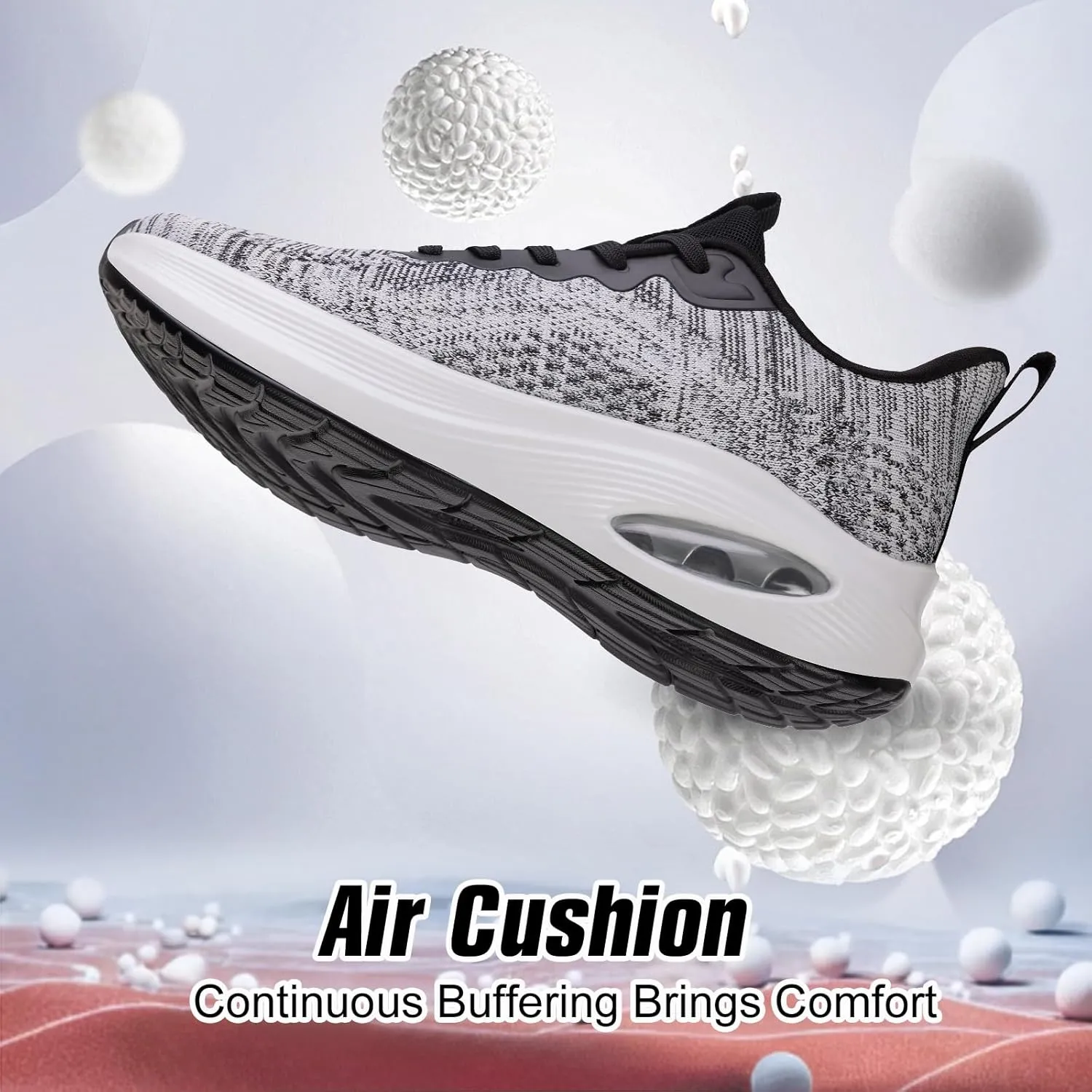 Wide Toe Box Shoes Women Air Cushion Running Shoes Extra Wide Width Sneakers Ultra Light Tennis Arch Support Walking Diabetic Plantar Fasciitis Athletic