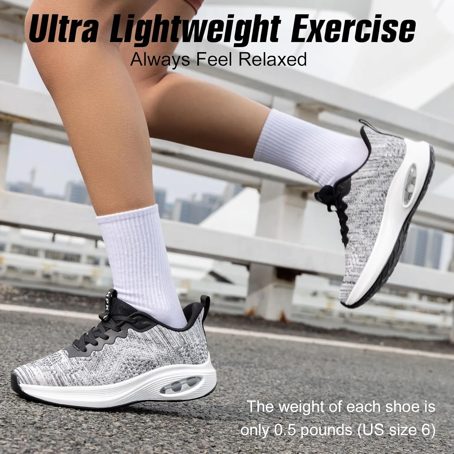 Wide Toe Box Shoes Women Air Cushion Running Shoes Extra Wide Width Sneakers Ultra Light Tennis Arch Support Walking Diabetic Plantar Fasciitis Athletic