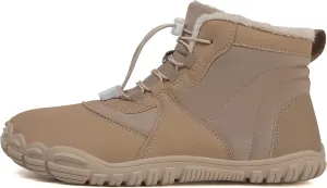 Winter Hike Barefoot Boots Womens,Warm Zero Drop Snow Boot Slip On Barefoot Footwear Men Wide Waterproof hike barefoot shoes Women Hiking Walking Outdoor