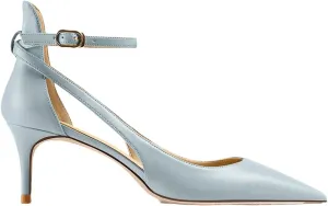 Women's Ankle Strap Heels, Luxury Leather Pointed Toe Party