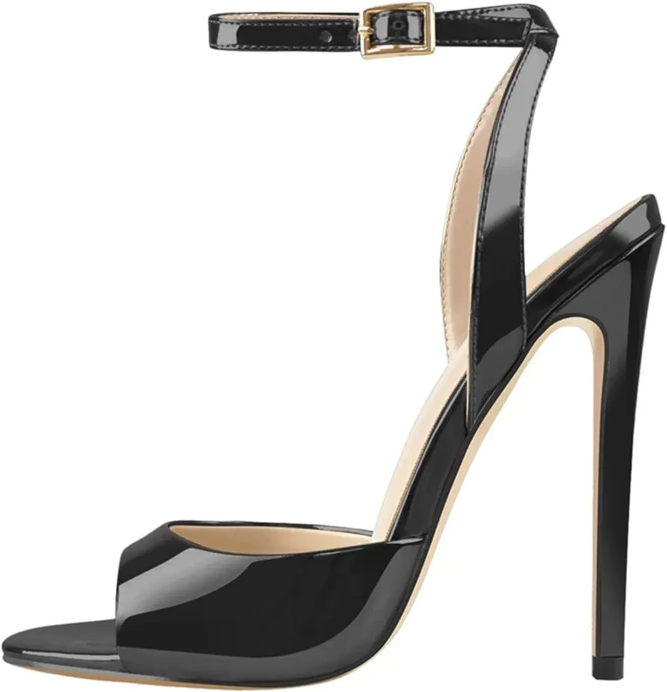 Women's Ankle Strap Stilettos, Open Toe Wedding Party Dress Sandals