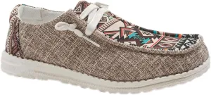 Women's Aztec Print Slip-On Loafers - Elastic Lace Comfort Shoes, Lightweight Foam Sole, Orthotic Support for Daily Wear, Trendy Casual Sneakers (US 6-11)