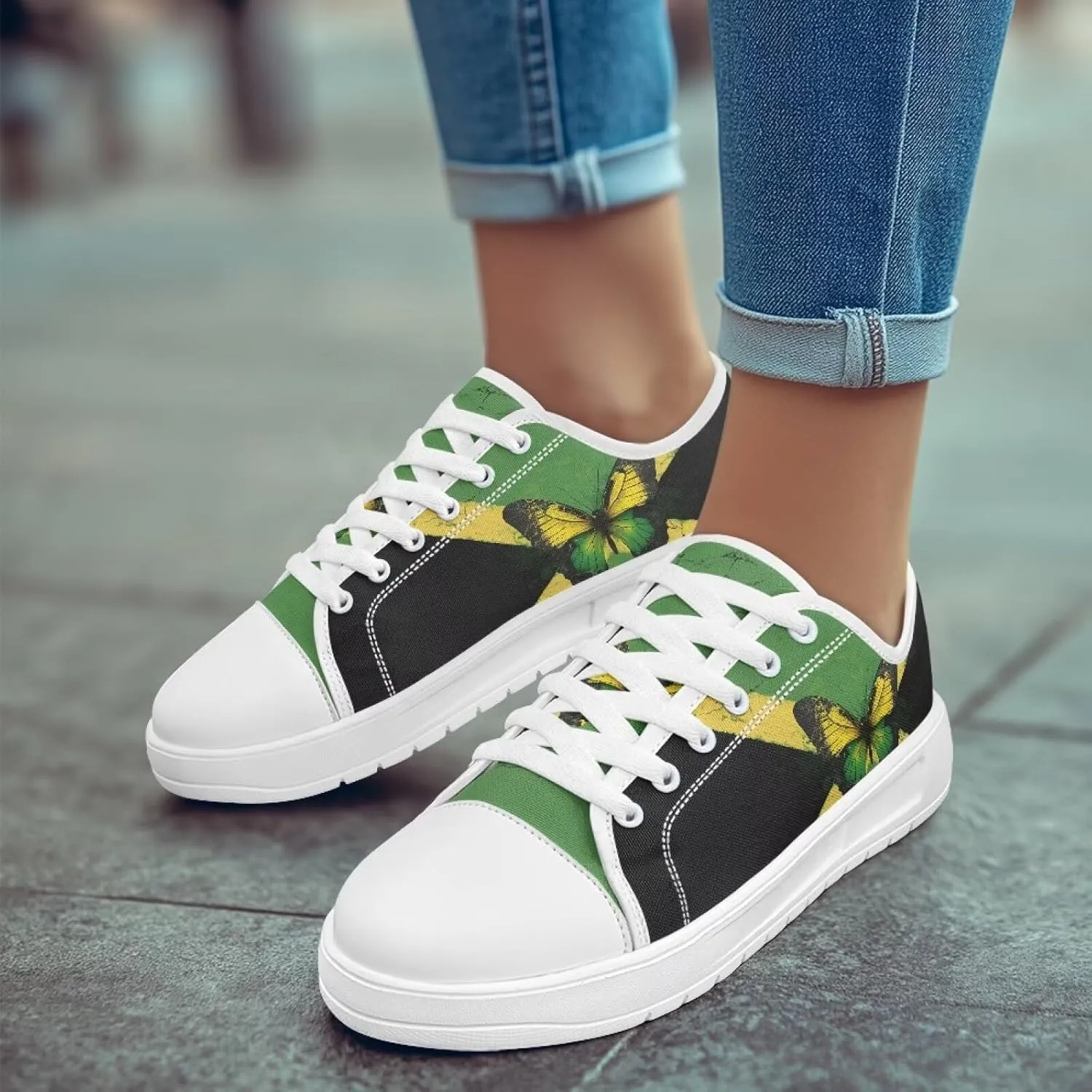 Women's Casual Fashion Canvas Sneakers Hand Free Low-Top Sneakers Lightweight Slip-On Loafers Walking Driving Shoes