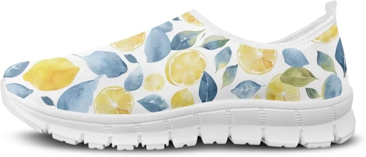 Women's Fruit Work Shoes Casual Loafers Flats Walk Shoes Ankle Support Platform Sneaker for Travel