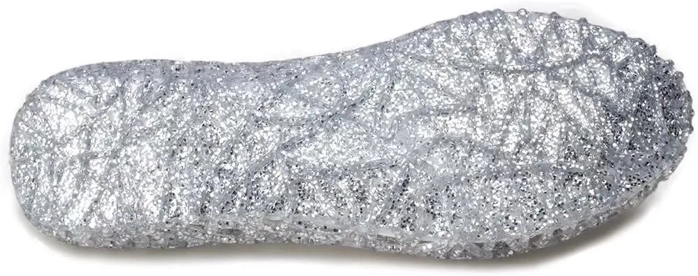 Women's Jelly Sandals Ballet Shoes Slip On Flats Hollow Out Loafers