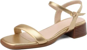 Women's JS233 Light Weight Slip Resistant Solid Pu Flats Sandals