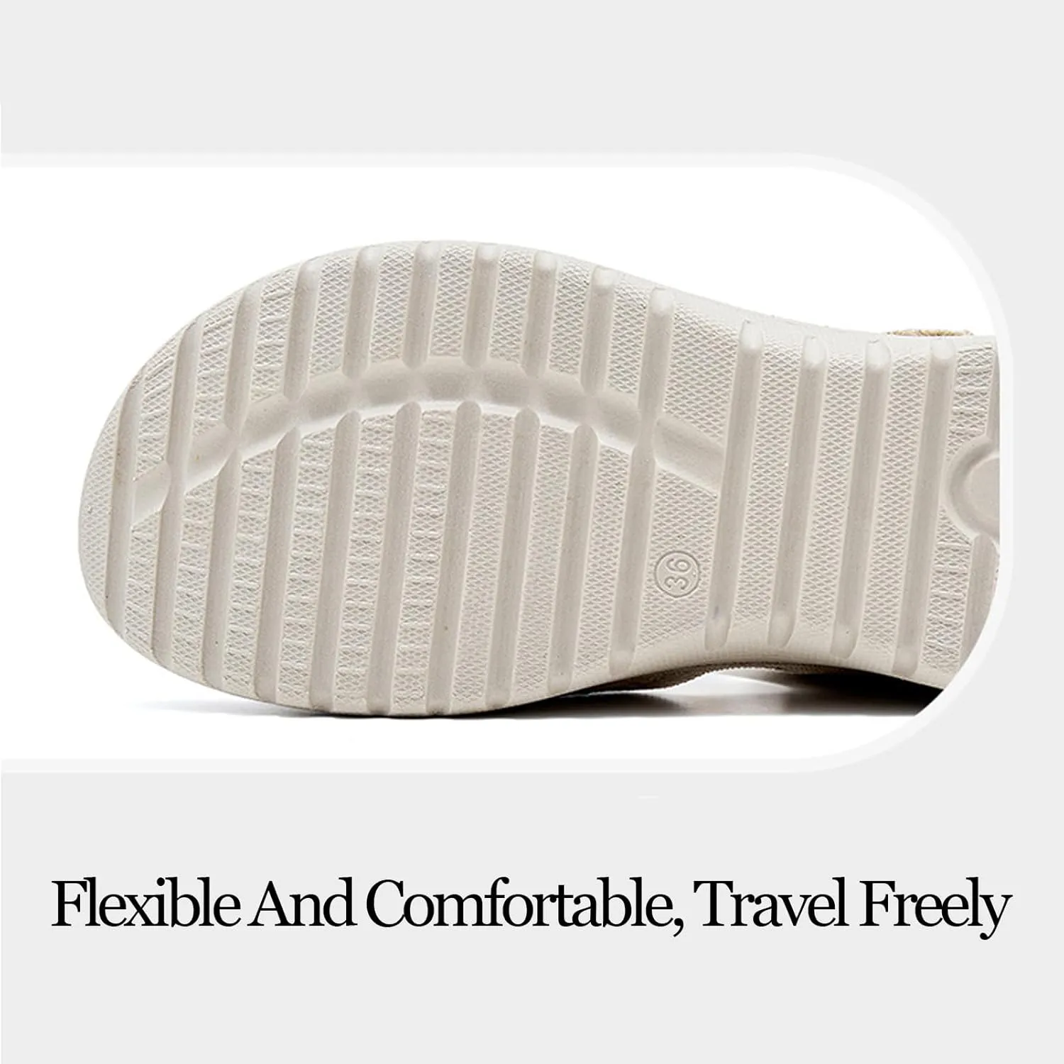 Women's Knitted Mesh Platform Walking Sandals with Arch Support Adjustable Hook and Loop Open Toe Breathable Soft Sole Mam Sandals Lightweight Non-Slip Casual Beach Sandals