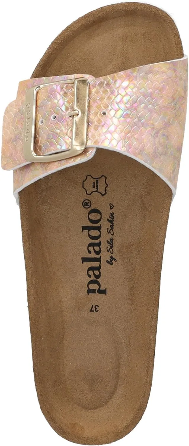 Women's Malta EGS Aurora by Sila Sahin Mules - Elegant Sandals Made in Spain - Comfortable Slippers with Cork Footbed - Fashionable Summer Shoes